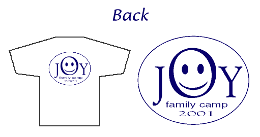 View of T- shirt Back